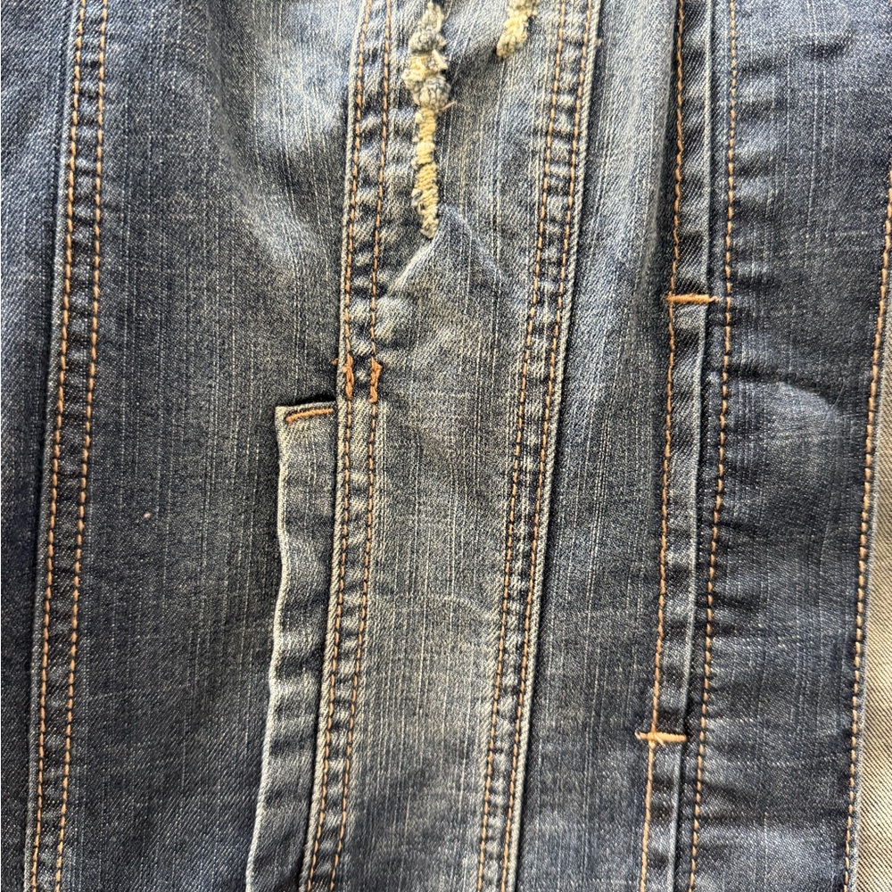 Guess Black Logo Patch Denim Jacket - image 6